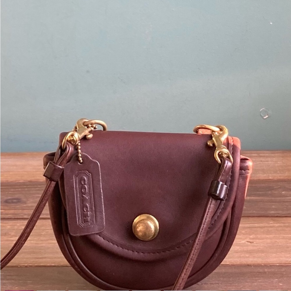 Vintage Coach 9826 Leather Mini Belt Bag Crossbody Fanny Pack